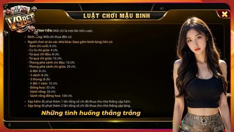 Mậu Binh V9BET | Luật Binh Xập Xám, Cách Xếp 13 Lá 3 Ảnh minh họa tình huống trong Mậu Binh V9BET
